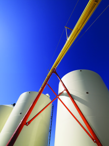 Delivering harvested grain to storage bins and ensuring that ideal conditions exist inside such units are two major components of a large-scale grain manufacturer’s operation.