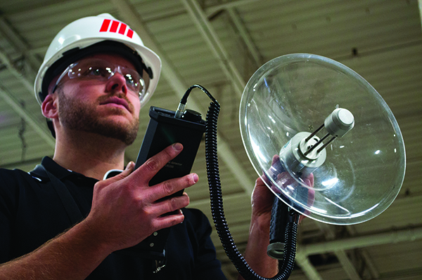 Ultrasonic leak-detection equipment can dramatically reduce the time needed to pinpoint leaks in compressed air systems, making repairs easier and more cost-effective.